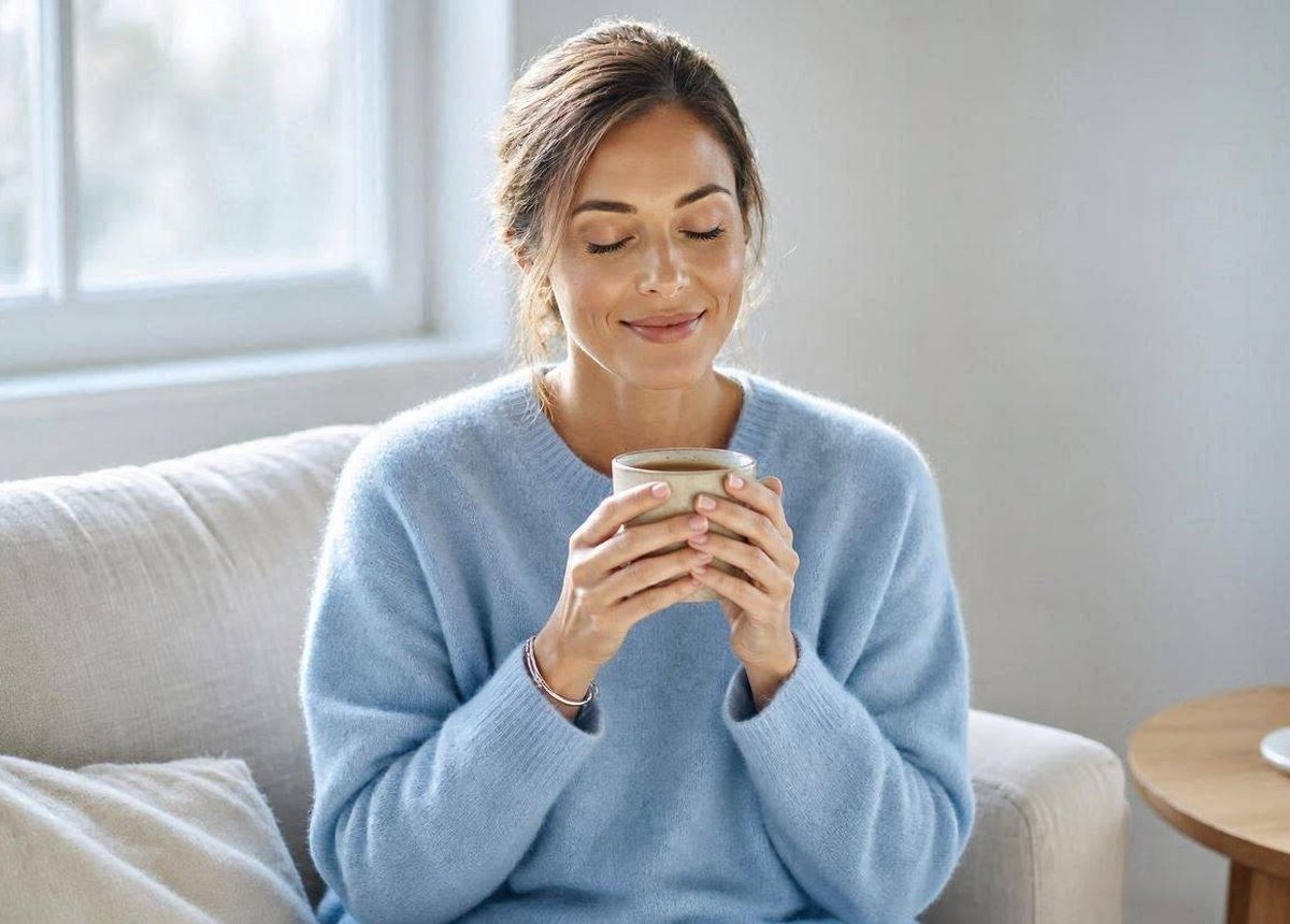 Una persona relajándose con calma, elige Serenol