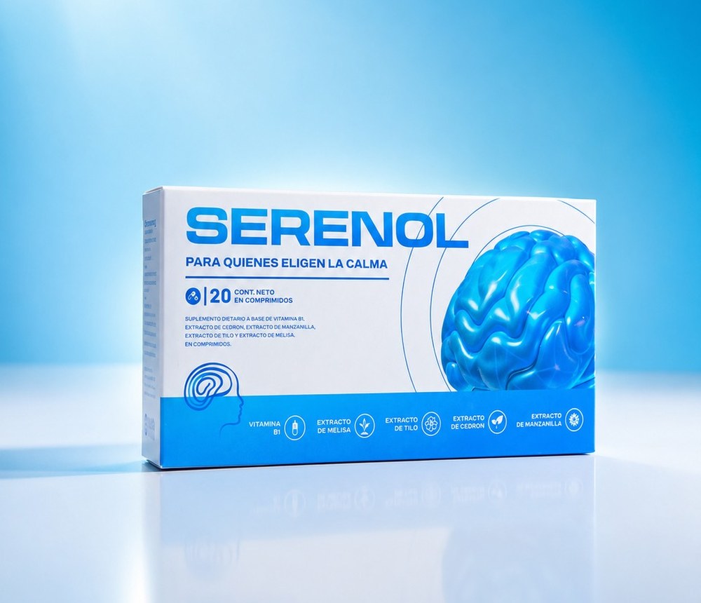 Serenol, caja de 20 comprimidos con vitamina B1 y botánicos